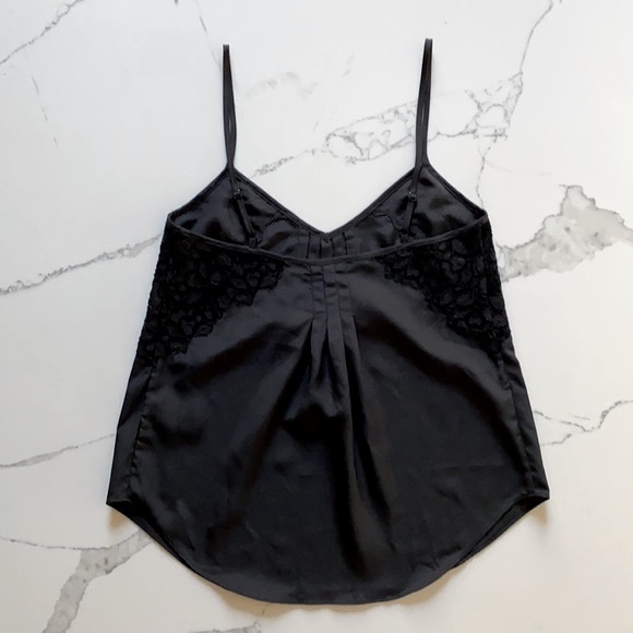 Talula Black Lace Trim Flow Tank Top - Picture 5 of 7